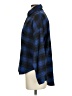 VICI Plaid Blue Long Sleeve Blouse Size S - photo 5