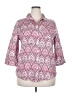 Chico's Paisley Pink 3/4 Sleeve Blouse Size XL (3) - photo 1