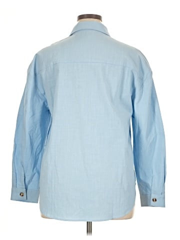 HOTOUCH 3/4 Sleeve Button-Down Shirt (view 2)