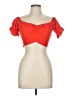 Lyaner 100% Polyester Red Short Sleeve Top Size M - photo 1