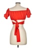 Lyaner 100% Polyester Red Short Sleeve Top Size M - photo 2