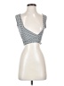 Shein 100% Polyester Silver Tank Top Size 2 - photo 1