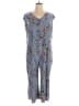 Tacera Floral Gray Jumpsuit Size 2X - photo 1