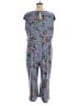 Tacera Floral Gray Jumpsuit Size 2X - photo 2