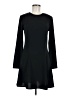 Zara 100% Polyester Solid Black Casual Dress Size M - photo 1