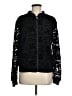 DKNY 100% Polyester Animal Print Black Track Jacket Size M (estimated) - photo 1