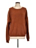DKNY Solid Brown Pullover Sweater Size L - photo 1