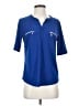 Vintage Rose Blue Short Sleeve Blouse Size S - photo 1