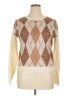 Belle Du Jour 100% Acrylic Argyle Brown Pullover Sweater Size XL - photo 1