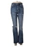Zara Hearts Blue Jeans Size 2 - photo 1
