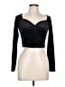 Dynamite Black Long Sleeve Top Size L - photo 1