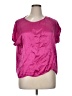 Joanna Pink Short Sleeve Blouse Size XL - photo 1