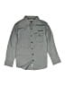 Bisby Solid Gray Long Sleeve Button-Down Shirt Size 8 - photo 1