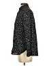 Old Navy 100% Cotton Floral Black Long Sleeve Blouse Size S - photo 5