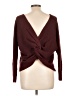 Unbranded 100% Acrylic Burgundy Pullover Sweater Size L (estimated) - photo 2