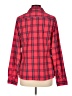 Columbia 100% Polyester Plaid Red Long Sleeve Blouse Size L - photo 2