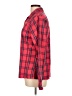 Columbia 100% Polyester Plaid Red Long Sleeve Blouse Size L - photo 5