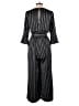 edition 100% Polyester Stripes Black Jumpsuit Size 10 - photo 2