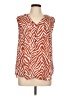 Torrid Animal Print Orange Sleeveless Blouse Size Lg Plus (0) - photo 1
