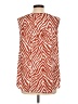 Torrid Animal Print Orange Sleeveless Blouse Size Lg Plus (0) - photo 2