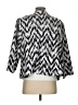 Roz & Ali Chevron-herringbone Silver White Blazer Size S - photo 2