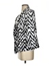 Roz & Ali Chevron-herringbone Silver White Blazer Size S - photo 5