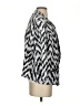 Roz & Ali Chevron-herringbone Silver White Blazer Size S - photo 4