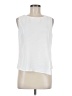Unbranded 100% Polyester White Sleeveless T-Shirt Size M - photo 1