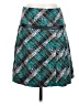 Tabitha 100% Cotton Argyle Teal Casual Skirt Size 2 - photo 1