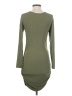 Unbranded Solid Green Casual Dress Size S - photo 2