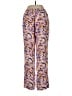 J.Crew 100% Silk Paisley Purple Pink Silk Pants Size 6 - photo 2