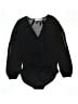 Just Fab 100% Polyester Black Long Sleeve Blouse Size S - photo 1