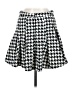 Dee Elly 100% Polyester Houndstooth White Casual Skirt Size M - photo 2