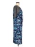 Lularoe Graphic Blue Cocktail Dress Size L - photo 4