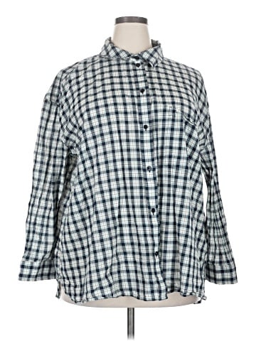Treasure & Bond 3/4 Sleeve Button-Down Shirt (view 1)