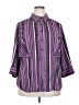 Covington Stripes Purple 3/4 Sleeve Blouse Size 20 - 22 - photo 1