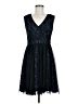 Decode 1.8 100% Polyester Paisley Blue Cocktail Dress Size 6 - photo 1