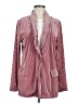 Shein 100% Polyester Stripes Burgundy Blazer Size 6 - photo 1