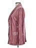 Shein 100% Polyester Stripes Burgundy Blazer Size 6 - photo 5