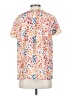 NORACORA Floral Ivory Short Sleeve Blouse Size S - photo 2