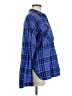 Old Navy 100% Cotton Plaid Blue Long Sleeve Button-Down Shirt Size M - photo 4