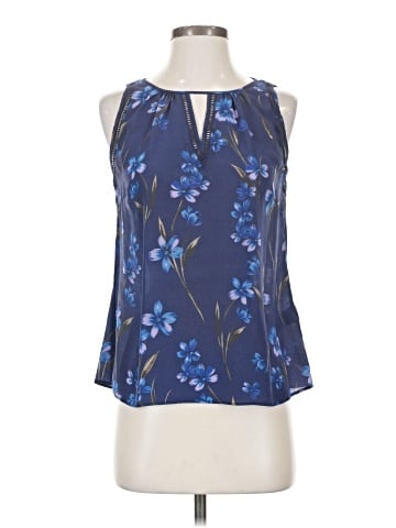 Greylin Sleeveless Silk Top (view 1)