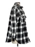 Z Supply Plaid Gray Coat Size M - photo 4