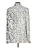 Assorted Brands 100% Polyester Print Silver Long Sleeve Blouse Size L - photo 2