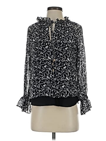 Alice & Trixie Long Sleeve Silk Top (view 1)