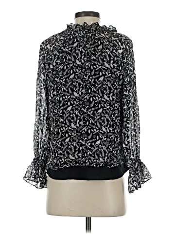 Alice & Trixie Long Sleeve Silk Top (view 2)