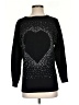 Venus Hearts Black Pullover Sweater Size XS - photo 1