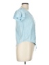Sim & Sam 100% Rayon Blue Short Sleeve Henley Size L - photo 4