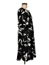 Perceptions Print Black Casual Dress Size M - photo 4