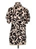 CAbi Print Tan Short Sleeve Blouse Size XS - photo 2